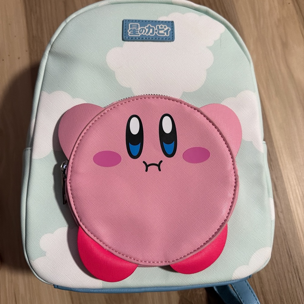 Nintendo Kirby Cloud Backpack with Pink and Blue